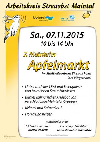 Plakat Apfelmarkt 2015
